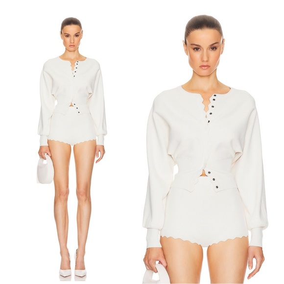 Helsa Sweaters - NWT Helsa Elvira Cardigan in white